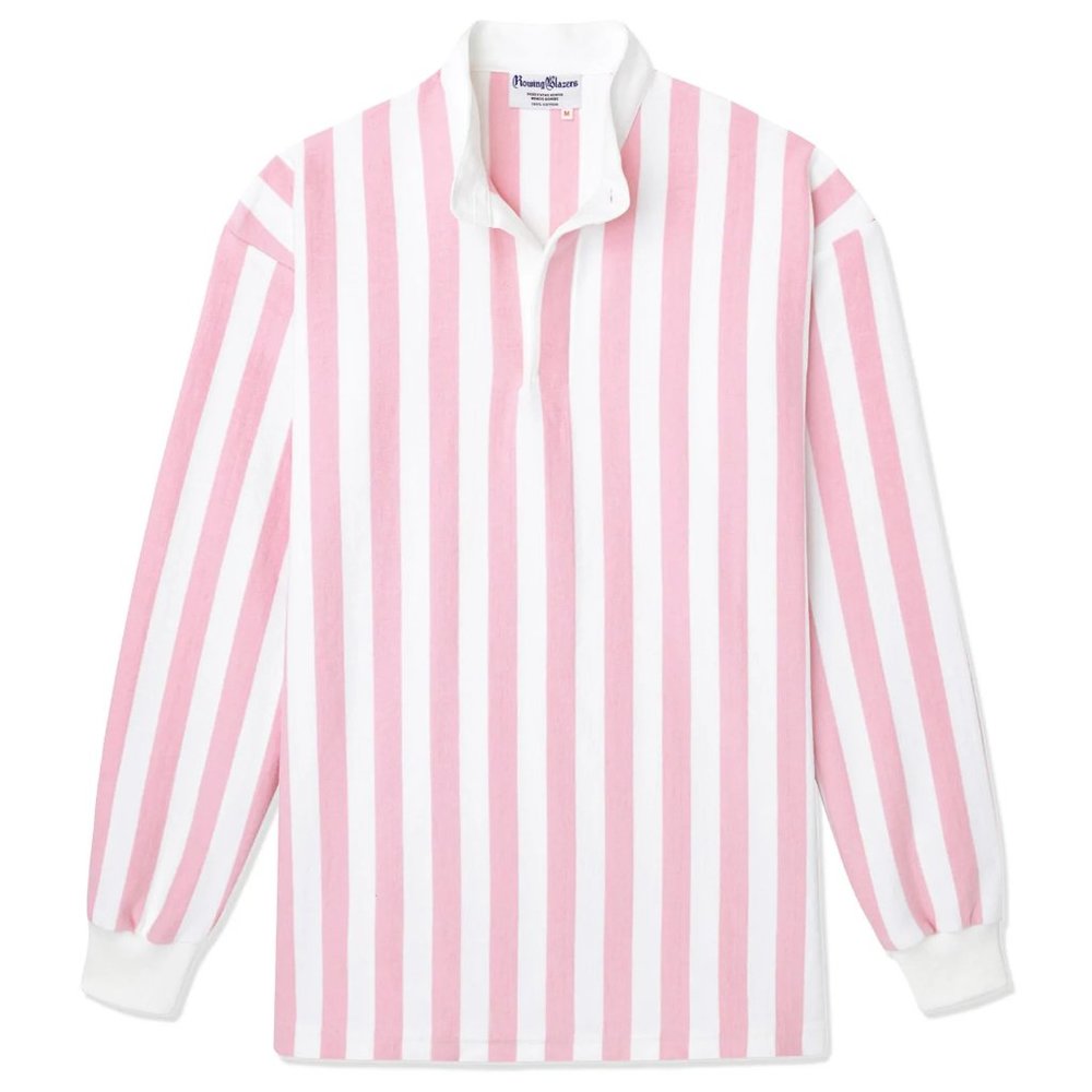 Rowing Blazers Pink-striped Soccer/Rugby Shirt